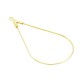 Brass Earring Oval 23x46mm