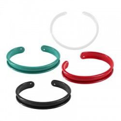 Pulsera de Metal Latón Ajustable 9,5x66mm con Base para Cordón Plano 5mm