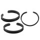 Pulsera de Metal Latón Ajustable 9,5x66mm con Base para Cordón Plano 5mm