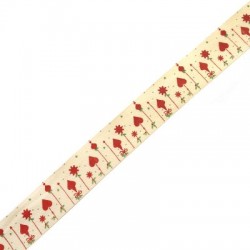 Ribbon Cotton Christmas 20mm (15yards/spool)