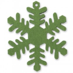 Pendentif en Feutre en Forme de Flocon de Neige 100 mm