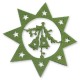 Felt Pendant Star with Bells 100mm