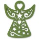 Felt Pendant Angel with Star & Heart 90x110mm