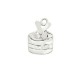 Silver 925 Charm Drum 11.8x15.3mm