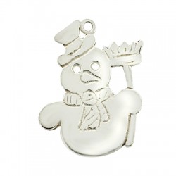 Charm in Argento 925 Pupazzo di Neve