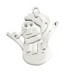 Colgante de Plata 925 Muñeco de Nieve