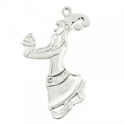 Pendentif Père Noël en Argent 925 36 x 25 mm