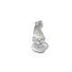 Colgante de Plata 925 Papa Noel 30x12mm