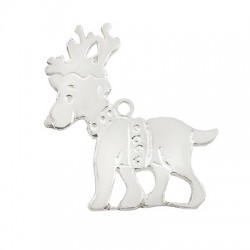 Pendentif en Argent 925 « Renne » 33 x 30 mm