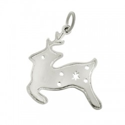 Pendentif en Argent 925 Renne 24 x 28 mm