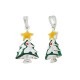 Charm Sapin de Noël en Argent 925 Émaillé 16 x 10 mm
