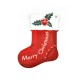 Plexi Acrylic Lucky Pendant Boot “Merry Christmas” 43x60mm