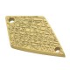 Stainless Steel 304 Connector Rhombus with Lines 23x14mm
