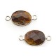 Brass Oval Setting 13x18mm With Tiger Eye Stone