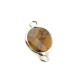 Brass Oval Setting 13x18mm With Tiger Eye Stone