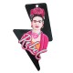 Plexi Acrylic Earrings w/ Frida Kahlo 65x39mm (2pcs/Set)