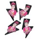 Πλέξι Ακρυλικά Σκουλαρίκια Frida Kahlo 65x39mm (2τμχ/Σετ)