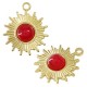 Stainless Steel 304 Charm Sun with Stone 16mm