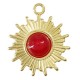 Stainless Steel 304 Charm Sun with Stone 16mm