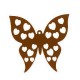 Wooden butterfly 44x43mm
