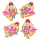 Plexi Acrylic Earrings Frida Kahlo 50x41mm (2pcs/Set)
