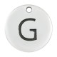 Μεταλλικό Ζάμακ Χυτό Μοτίφ Στρογγυλό Γράμμα "G" 12mm