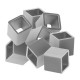 Stainless Steel 303 Bead Cube 3mm Ø2.2mm