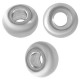 Perles Rondelles 6x3.3mm (Ø2mm) en Acier Inoxydable