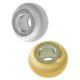 Perles Rondelles 6x3.3mm (Ø2mm) en Acier Inoxydable