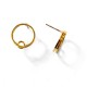 Boucle D'Oreille Ronde en Laiton 15 x 17 mm