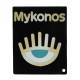 Plexi Acrylic Deco "Mykonos" w/ Evil Eye 100x80mm