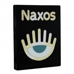 Plexi Acrylic Deco "Naxos" w/ Evil Eye 100x80mm