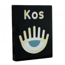 Plexi Acrylic Deco "Kos" w/ Evil Eye 100x80mm