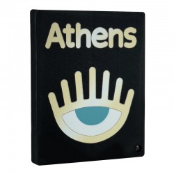 Plexi Acrylic Deco "Athens" w/ Evil Eye 100x80mm