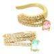 Boucle D'Oreille en Laiton avec Zircon 13 x 8 mm/2 mm