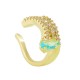 Zircon Brass Ear Cuff 13x8mm/2mm