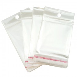 Bag Packaging for Jewelry with Sticker & Hole 6x9mm