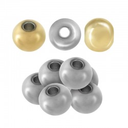 Stainless Steel 303 Χάντρα Στρογγυλή 6mm/4.7mm (Ø2mm)