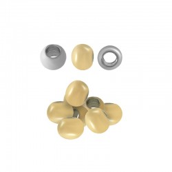 Perles Rondes 3mm (Ø1.5mm) en Acier Inoxydable 303