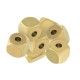 Perle Cube 4mm (Ø1.4mm) en Acier Inoxydable 303