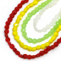 Glass Bead Round Faceted (~6mm) (~73pcs/string)