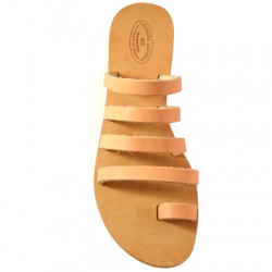 Leather Sandal with 4 Stripes