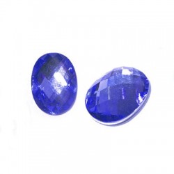 Resin Flatback Oval Shiny 10x14mm