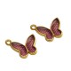 Zamak Charm Butterfly w/ Enamel 16x14mm