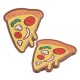 Plexi Acrylic Flatback Pizza Slice 29x33mm