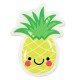 Plexi Acrylic Flatback Pineapple w/ Smile 24x32mm