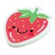 Plexi Acrylic Flatback Strawberry w/ Smile 24x30mm