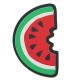 Plexi Acrylic Flatback Watermelon Slice w/ Hearts 21x35mm