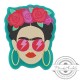Plexi Acrylic Flatback Frida Kahlo 25x30mm