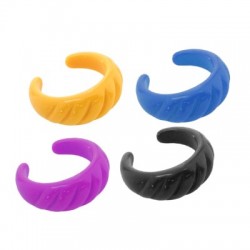 Resin Finger Ring with Lines 24mm